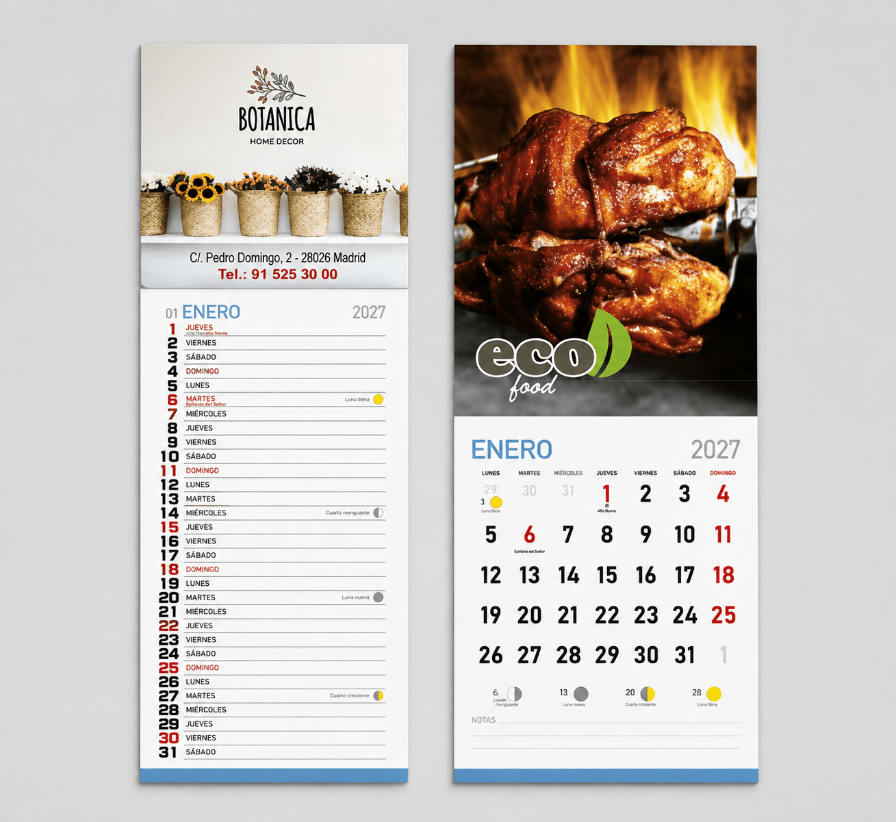 Calendario imán 2027 personalizado