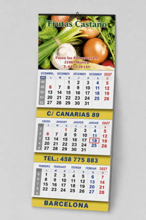 Calendario FALDILLA TRIMESTRAL
