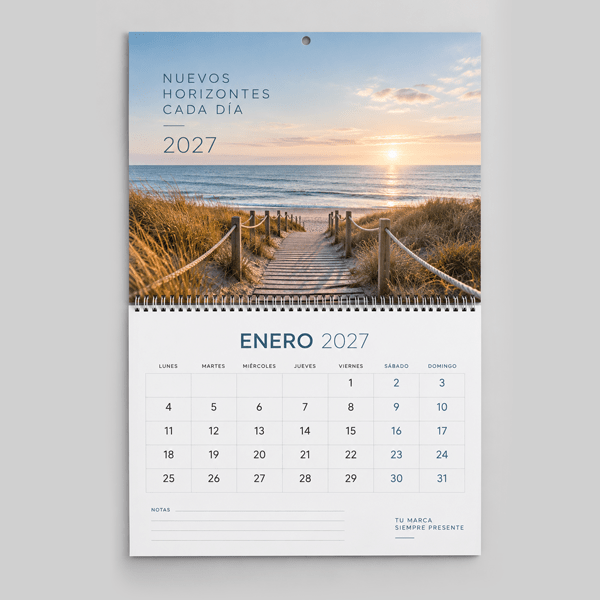 Calendario pared Wire-o al centro - Imagen 2