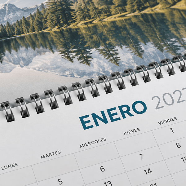 Calendario pared Wire-o al centro - Imagen 4